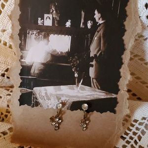 Vintage Cross screw type earrings